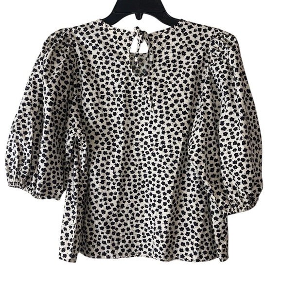 H&M Black and White Patterned Blouse - Picture 4 of 4